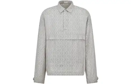 DIOR Shirts Men's Gray Lapel Moderate Other