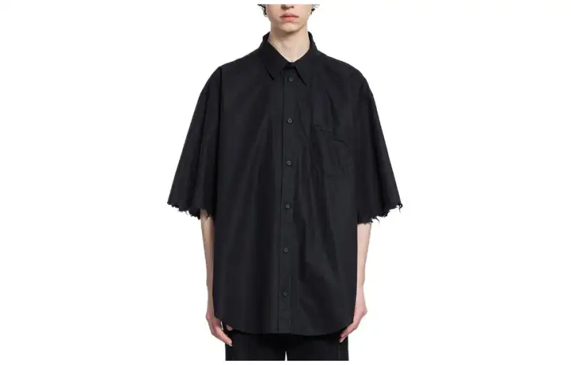 Balenciaga Distressed Cotton Shirt