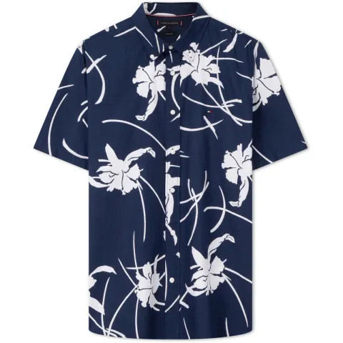 Tommy Hilfiger Tropical print Cotton Shirt