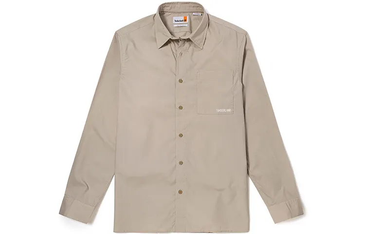 Timberland Shirts Men's Sand Lapel Moderate Other