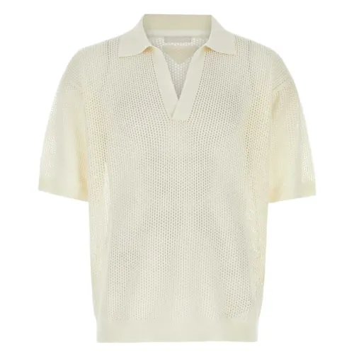Prada Logo Embroidered Knitted Polo Shirt