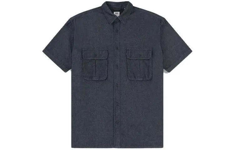 Levi's Shirts Men's Blue Pointed Collar Moderate Other