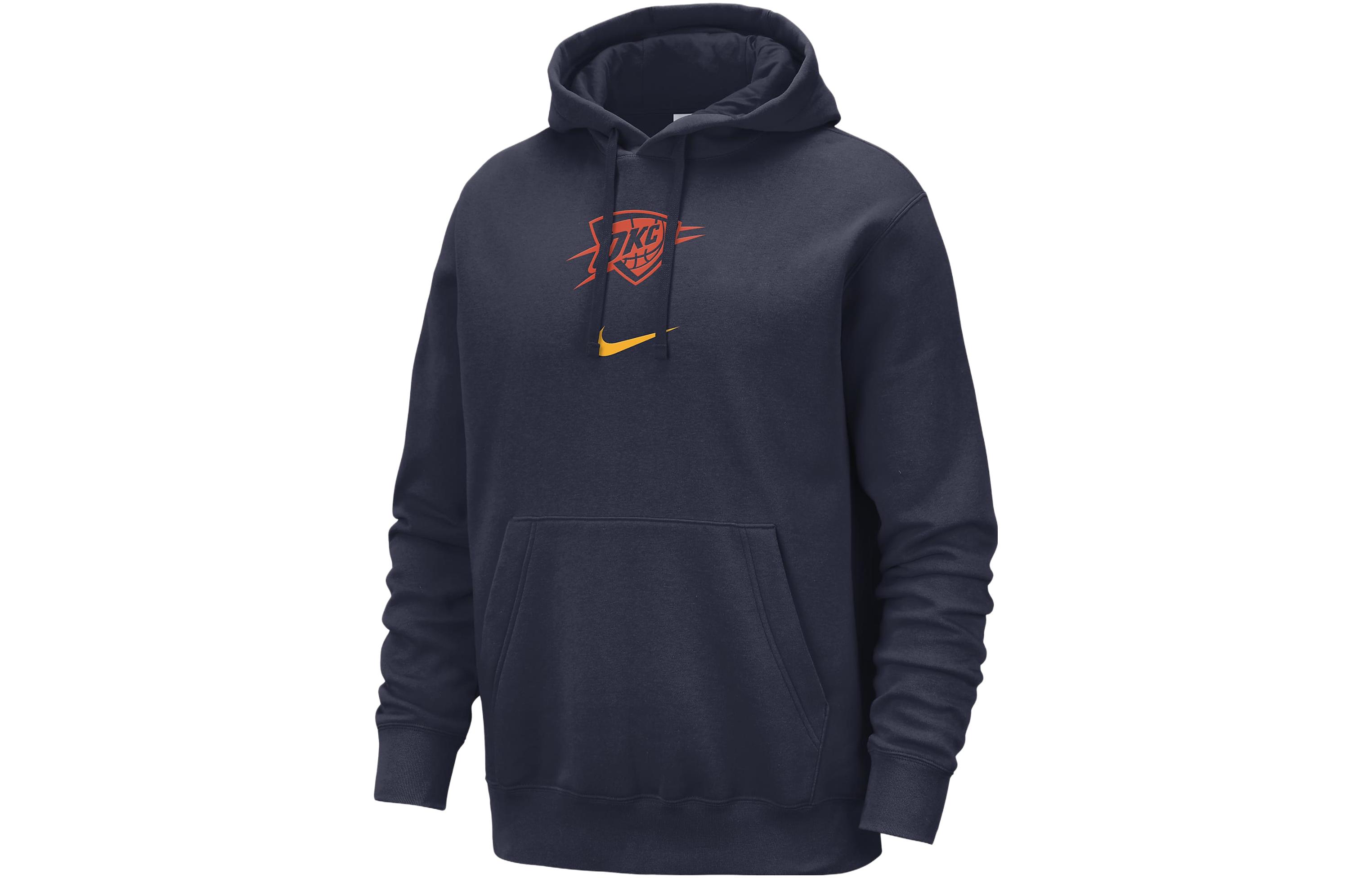 Nike Oklahoma City Thunder Club Fleece City Edition Sweatshirt City Edition, Oklahoma City Thunder Men's Marine Blue