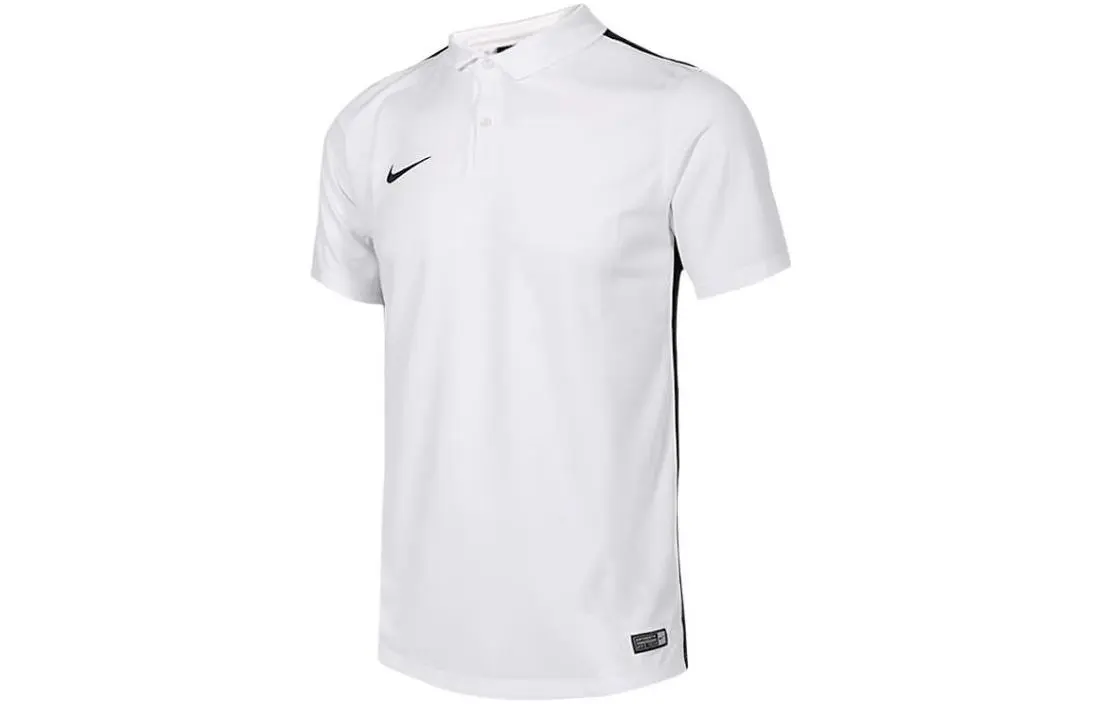 Nike Polo Shirts Men's White Polo Collar Moderate Straight Fit