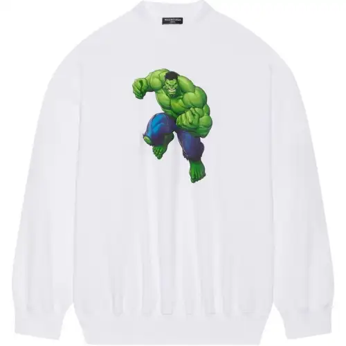 Balenciaga Mens Hulk 2021 Marvel Crewneck