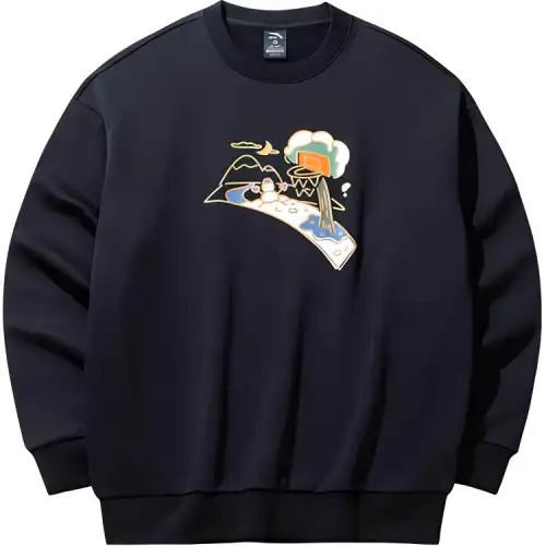 Anta Sports Life Collection Sweatshirt Unisex Basic Black