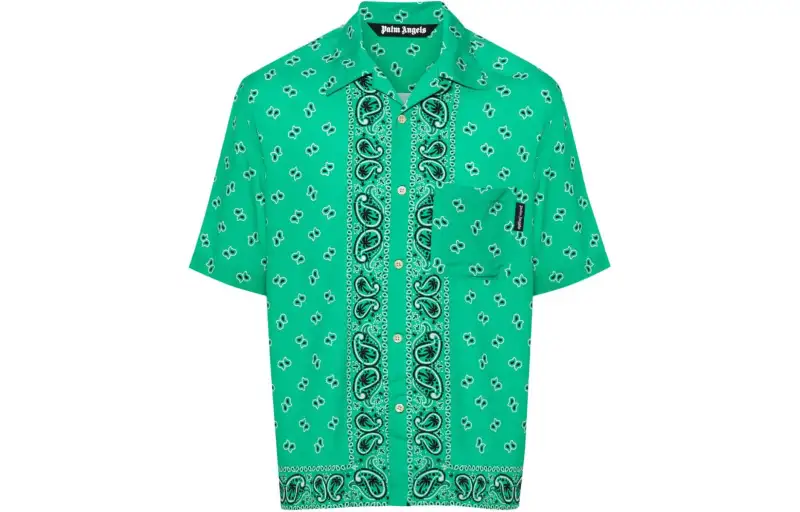 Palm Angels paisley-print poplin shirt