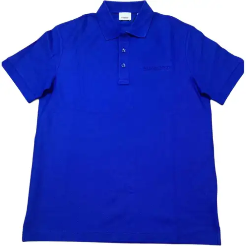 Burberry SS24 Polo Shirt Men's Blue