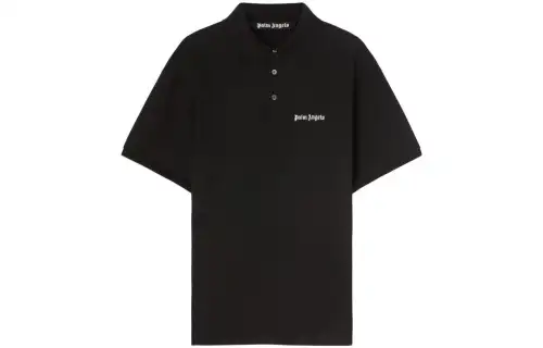 Palm Angels logo-embroidered cotton polo shirt