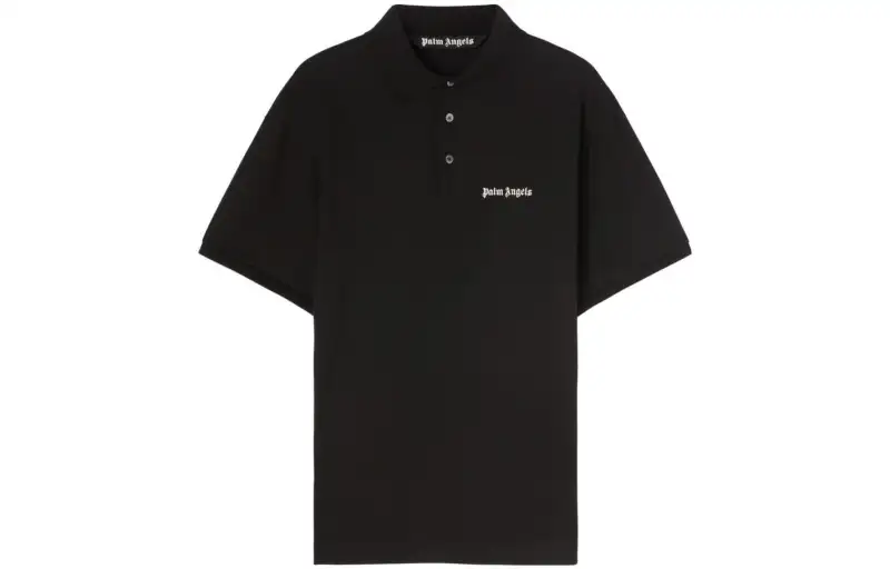 Palm Angels logo-embroidered cotton polo shirt
