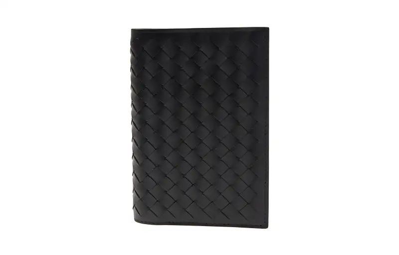 Bottega Veneta Sheepskin Wallet Men's Black