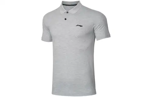 Li Ning Training Series Polo Shirt Men's Light Heather Gray