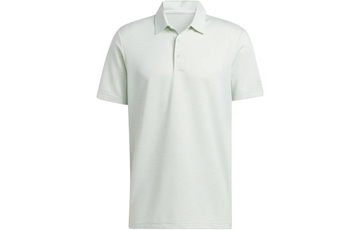Adidas Ottoman Stripe Polo Shirt Polo Shirt Men's Linen Green