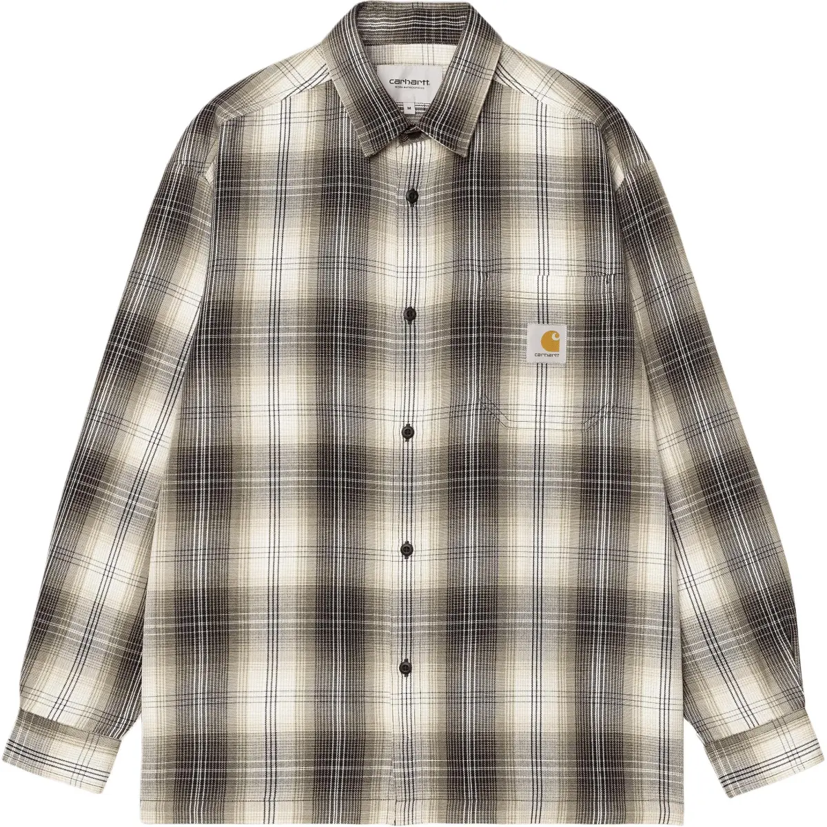 Carhartt WIP SS25 Shirts Men's Light Brown Pointed Collar Moderate Other