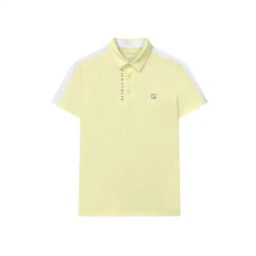 FILA Golf Polo Shirt Men's Yellow Of The Twelfth Lunar Month