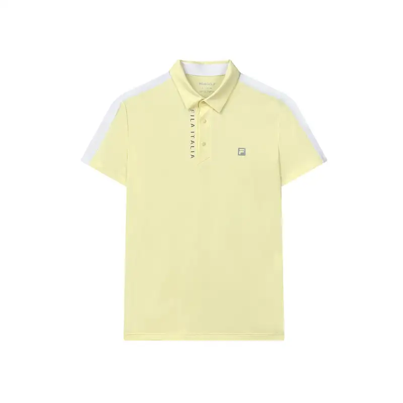 FILA Golf Polo Shirt Men's Yellow Of The Twelfth Lunar Month