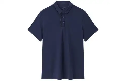 ANTA Polo Shirts Men's Blue Polo Collar Moderate Straight Fit