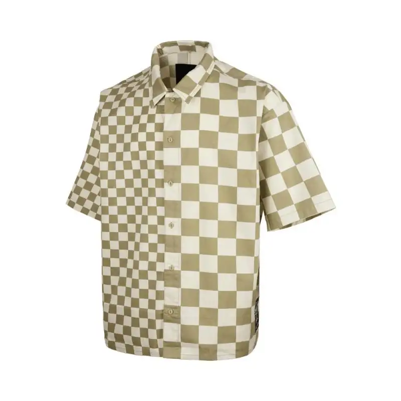 Vans Off THE WALL Shirt Men's Beige Yellow