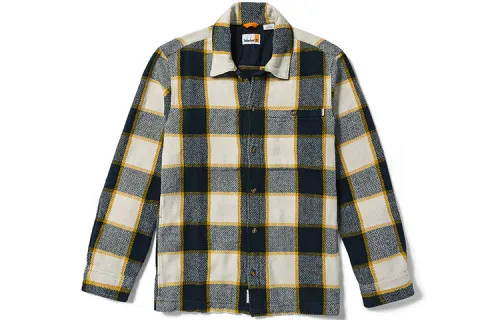 Timberland Shirt Men's Dark Sapphire Yarn Dyed Woven