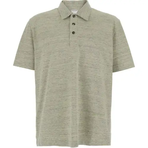 Bottega Veneta Logo Embroidered Short Sleeved Polo Shirt