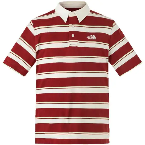 THE NORTH FACE Urban Exploration Polo Shirt Men's Red White Stripes