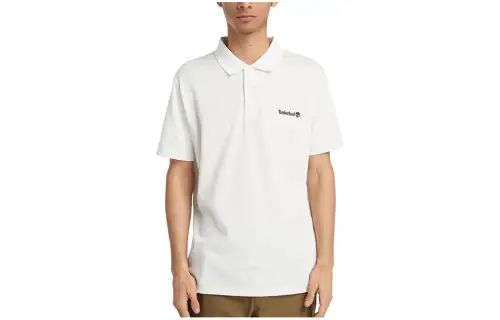 Timberland Polo Shirt Men's Vintage White