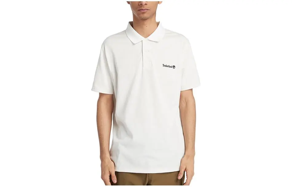 Timberland Polo Shirt Men's Vintage White