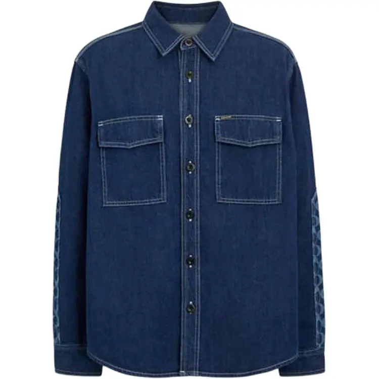 COACH Shirts Men's Blue Moderate