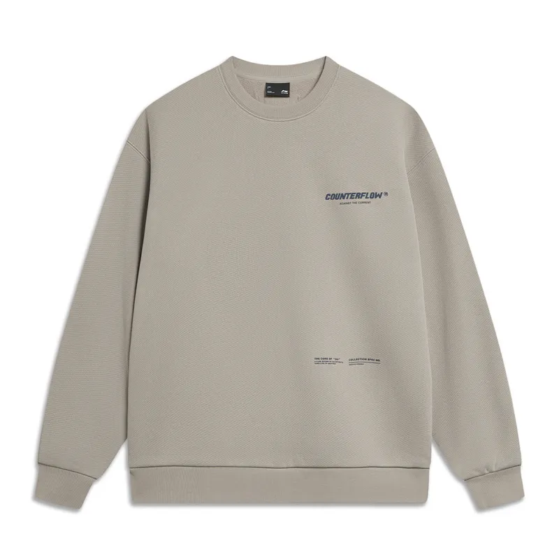 Li Ning Sweatshirt Unisex Rock Ridge Gray