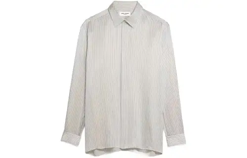 SAINT LAURENT Striped Silk Shirt