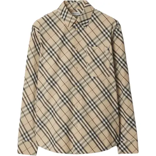 Burberry Long Sleeved Checked Shirt
