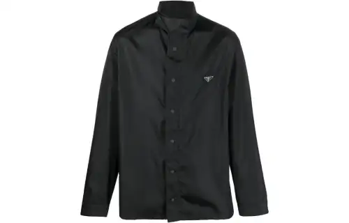 PRADA Shirts Men's Black Turtleneck Moderate Other