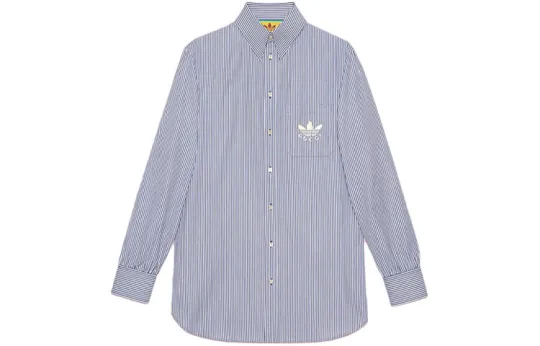 GUCCI X Adidas Striped Cotton Shirt