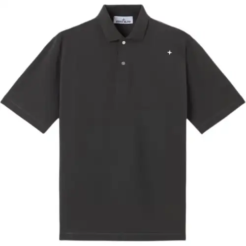 STONE ISLAND Logo embroidered Polo Shirt