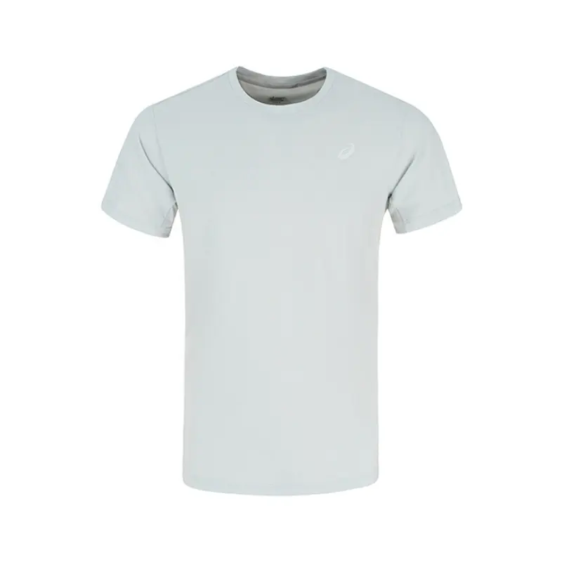 ASICS T Shirts Men's Gray Crew Neck Thin