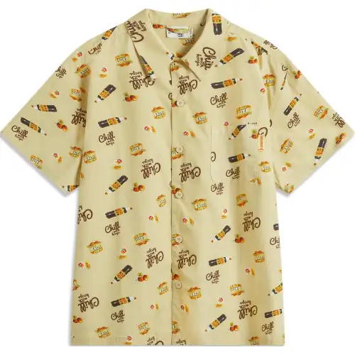 Li Ning BADFIVE Shirt Men's Lotus Yellow All Over Print