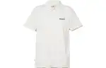 Timberland Polo Shirts Men's White Polo Collar Moderate Straight Fit
