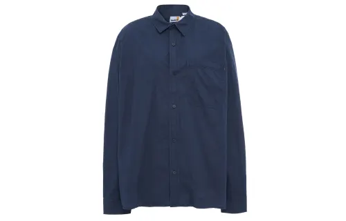 Timberland Shirts Men's Blue Lapel Moderate Shirt