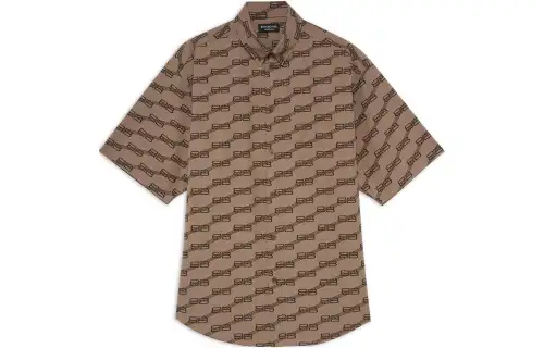 Balenciaga FW22 Shirt Regular Fit Men's Brown