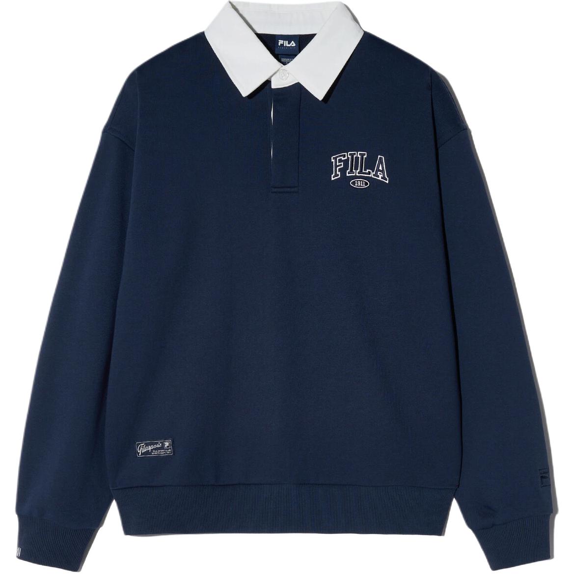 Лонгслив-поло Fila FILA LogoPolo (синий)
