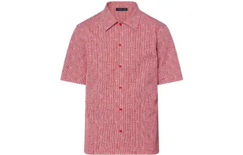 LOUIS VUITTON Lv Fall Series SS22 Shirt Men's Red