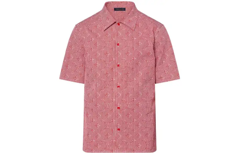 LOUIS VUITTON Lv Fall Series SS22 Shirt Men's Red