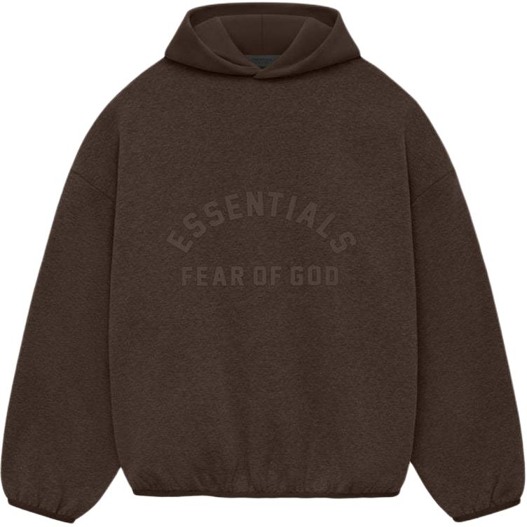 Мужское худи Fear of God Essentials Nylon Fleece Hoodie (коричневое)