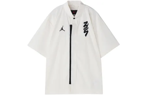 Jordan Zion Shirts Men's White Lapel Moderate Other