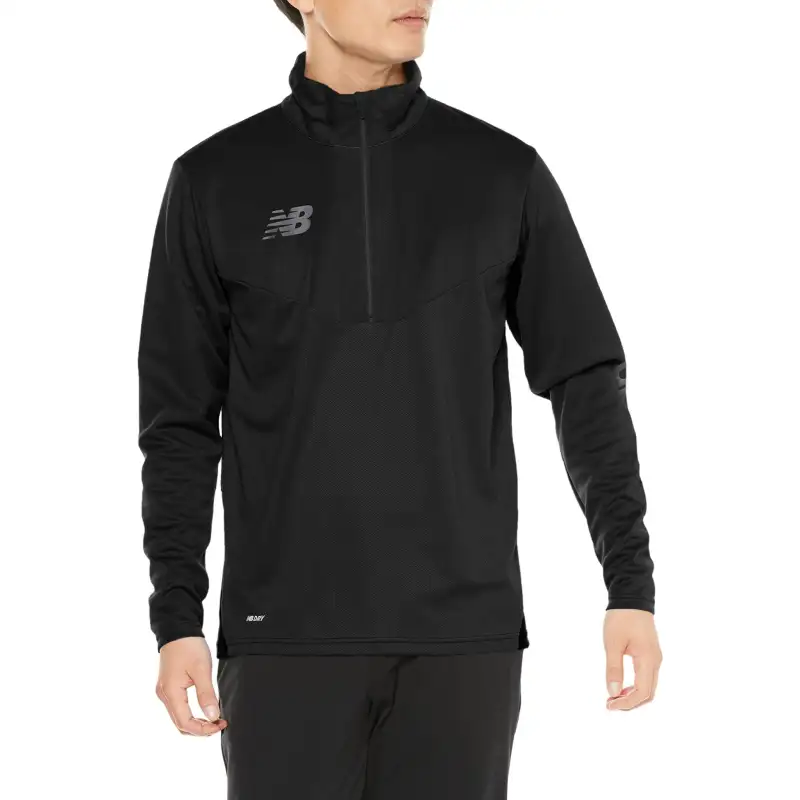 New Balance Sweatshirts Men's Black Stand Collar Moderate Regular