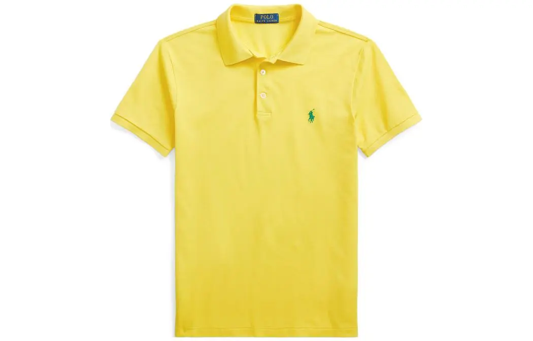 Polo Ralph Lauren SS23 Polo Shirt Custom Slim Fit Men's Yellow