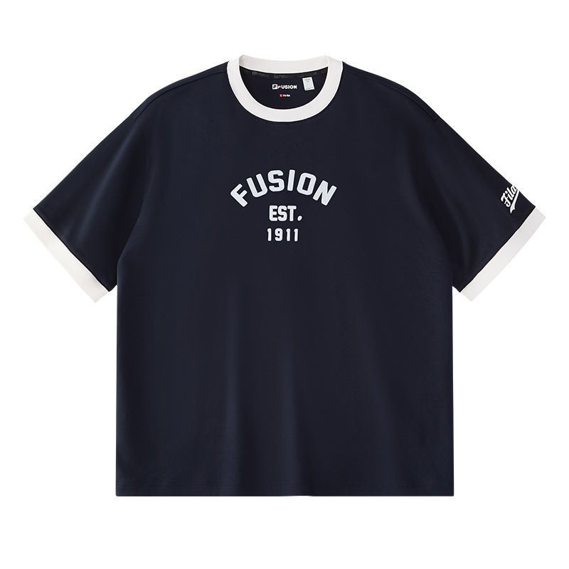 Мужская футболка Fila Fusion (бело-синяя)