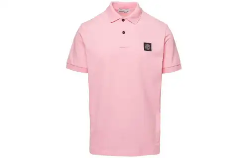 STONE ISLAND Polo Shirt Men's Pink