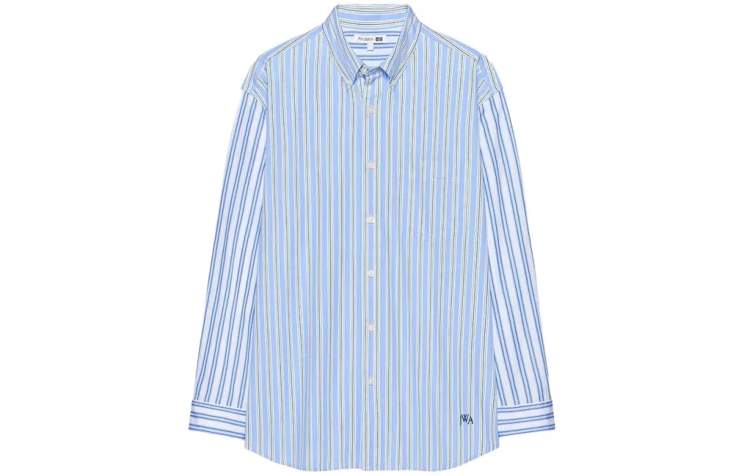 UNIQLO X JW Anderson Uniqlo Jw Anderson Co Branded Series Shirts Men's Pink/Blue Lapel Moderate Other