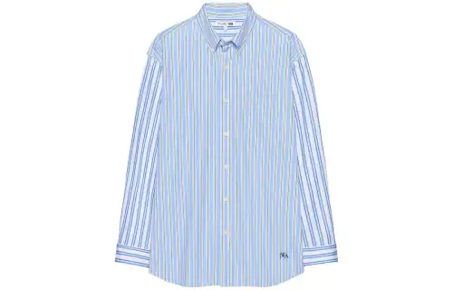 UNIQLO X JW Anderson Uniqlo Jw Anderson Co Branded Series Shirts Men's Pink/Blue Lapel Moderate Other